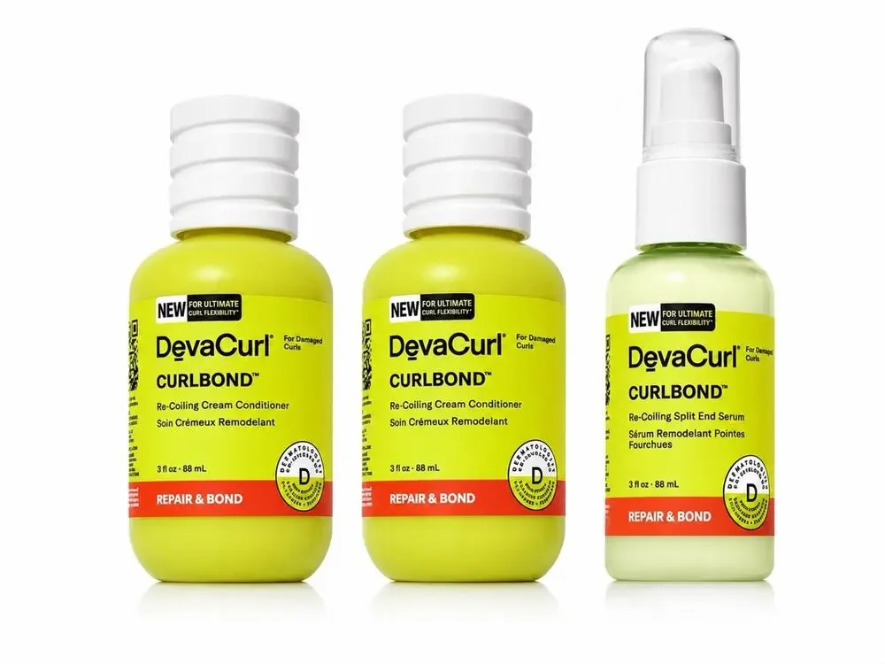 DevaCurl CurlBond Repair & Bond Set 2x Re-Coiling Conditioner + Split End Serum